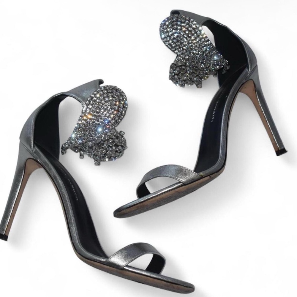 Giuseppe Zanotti crystal heart heels